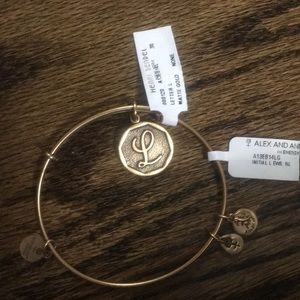 Alex and Ani L initial bangle